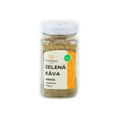 NATURAL JIHLAVA zelená káva mletá 230g