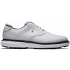 Pánske golfové topánky Footjoy Classic Traditions bez spikov biele, rozšírený strih US11 W