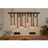 Bighome - Závesná lampa SEVEN SEAS II 120cm na 10 žiaroviek abaca