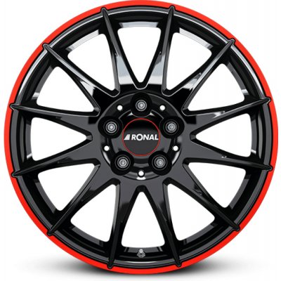 RONAL R54 7x17 5x112 ET45 black red polished