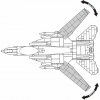 Sluban Model Bricks M38-B0755 Stíhací letoun F-14 Tomcat