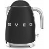 Smeg KLF03BLMEU, rychlovarná konvice, 1,7 l, (7 šálků), 2400 W, styl 50. let, matná černá (KLF03BLMEU)