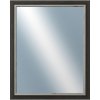 DANTIK - Zrkadlo v rámu, rozmer s rámom 40x50 cm z lišty TAIGA čierna (3108)