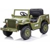 Mamido Detský elektrický vojenský Jeep Willys svetle zelená