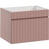 CMD Skrinka do kúpeľne ICONIC ROSE 82-60-E-1S ružové MDF/laminát 60 cm x 46 cm x 45.6 cm