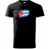 Kuba vlajka - Tričko extra veľké (5-8XL) - 5XL ( Čierna )