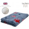 DRYBED Premium Vet Bed Paws & Stars USA modrý 100 x 75 cm