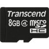 Karta TRANSCEND MicroSDHC 8 GB triedy 4, bez adaptéra TS8GUSDC4