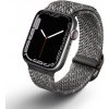 AppleMix Dizajnový remienok UNIQ Aspen pre Apple Watch 49/46/45/44/42 mm - pletený - sivý