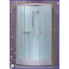 Hydromasážny box Sanipro SIMPLE, štvrťkruhový 90cm, biely profil, transparentné sklo 4000249