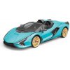 RE.EL Toys RC auto Lamborghini Sian 1:16 modrá metalíza, proporcionálne RTR LED 2,4Ghz