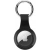 AppleKing lesklý metalický obal s karabínou pre AirTag - čierny - možnosť vrátiť tovar ZADARMO do 30tich dní