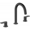 Hansgrohe Vernis Shape, umývadlová batéria s výpustom, 3-otvorová inštalácia, čierna matná, HAN-71563670