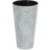Prosperplast Kvetináč Tubus Slim Beton Effect s vkladom 30 cm sivý