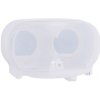 Zásobník na 2 rolky toaliet. papiera bez dutinky MERIDA Hygiene CONTROL, biely BHB301