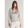 MIKINA GANT LOGO C-NECK SWEAT PALE GREY MELANGE