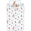 Textilomanie Bavlnené obliečky do postieľky FOREST ANIMALS biele Rozmer obliečky: 40 x 60 cm | 100 x 135 cm