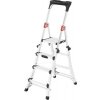 Alu teleskopické schodíky Hailo TL100 TopLine 3-5 stupňov s flexibilnou pracovnou výškou, do 150 kg