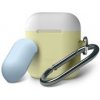 ELAGO AIRPODS SILICONE DUO HANG CASE - YELLOW/ WHI