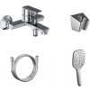 Vaňová batéria Ravak Life so sprchovacím setom 150 mm chróm X07S109