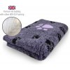 DRYBED Premium Vet Bed Big Paw lila 150 x 100 cm
