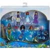 Bábika Disney Princezné Mattel Malá morská víla Sada malých bábik a priateľov z pevniny a mora HND30 29 cm