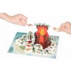 Dinosauří ostrov - vystřihovánka skládačka: sopka a 14 dinosaurů