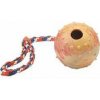 TRIXIE Hrboľatá loptu na šnúrke 6cm / 30cm