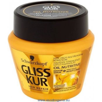 Gliss Kur Oil Nutritive regenerační maska pro vlasy náchylné k třepení 300 ml