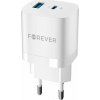 Rychlonabíječka do sítě Forever TC-05 PD+USB GaN 33W bílá