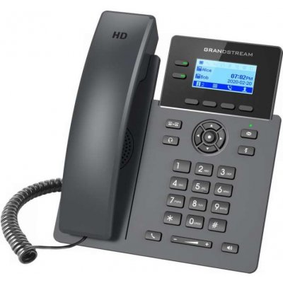 Grandstream GRP2602G VoIP telefon, 4x SIP, grafický podsvícený 2,21" displej, 2x Gbps RJ45, PoE (GRP2602G)