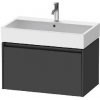 Duravit Ketho.2 - Umývadlová skrinka, 44x78x46 cm, 1 zásuvka, grafit mat K25077049490000