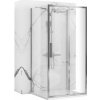 Rea Rapid Slide Wall, 3-stenný sprchovací kút s posuvnými dverami 120 (dvere) x 80 (stena) x 195 cm, 6mm číre sklo, chrómový profil, KPL-09106
