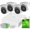 Súprava na IP Monitoring Full HD, 4 Kamery IPCAM-T2 IR30m, 4-kanálový PoE Nahrávač - HiLook by Hikvision