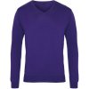 Premier Workwear pánsky pletený sveter PR694 purple