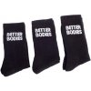 Better Bodies CREW SOCKS 3-PACK BLACK – ponožky Better Bodies čierne 3ks Velikost: S (EU 37-39)