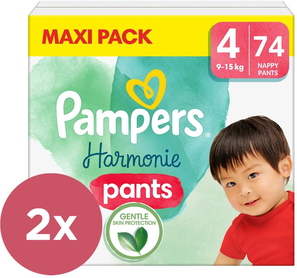 Pampers Harmonie Pants 4 2x74 ks