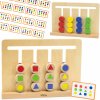 Viga Toys VIGA Montessori puzzle hra Napodobňuj farby a čísla