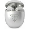 Guess True Wireless Triangle Logo BT5.0 4H Stereo Earphones Glossy Silver