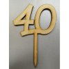 Drevený zápich číslo hrubé 40