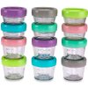 Melii Glass Food Container 6 x 118 ml + Melii Glass Food Container 6 x 59 ml