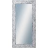 DANTIK - Zrkadlo v rámu, rozmer s rámom 60x120 cm z lišty Travertino strieborné (2893)