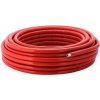 Predizolovaná rúrka 32x3mm PEX/AL/PEX SESTA, izolácia 10mm červená, 25m kotúč, SESTA32Č