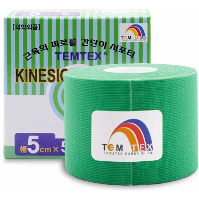 Temtex Classic Kinesiotape zelená 5cm x 5m