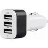 Zástrčka do zapaľovača 3x USB výstup 2,1A 2,0A 1,0A 12/24V