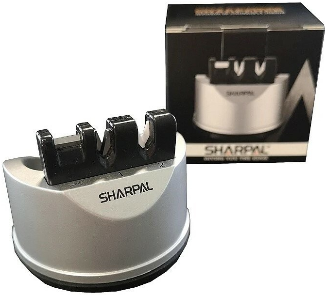 Sharpal Knife & Scissors Sharpener with Suction Cup 191H