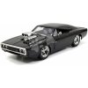Autíčko na diaľkové ovládanie RC Dodge Charger 1970 Fast & Furious Jada čierne dĺžka 18 cm 1:24 od 6 rokov