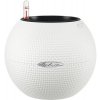 Samozavlažovací kvetináč Lechuza Puro Color plastový Ø 20 v. 16 cm biely