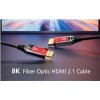 PREMIUMCORD Ultra High Speed HDMI 2.1 optický fiber kabel 8K@60Hz, zlacené 30m