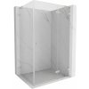 Mexen Lunar, L výklopný sprchový kút pravý 90 x 70 cm, 8mm číre sklo, oceľový profil, 834L-090-070-97-00-P